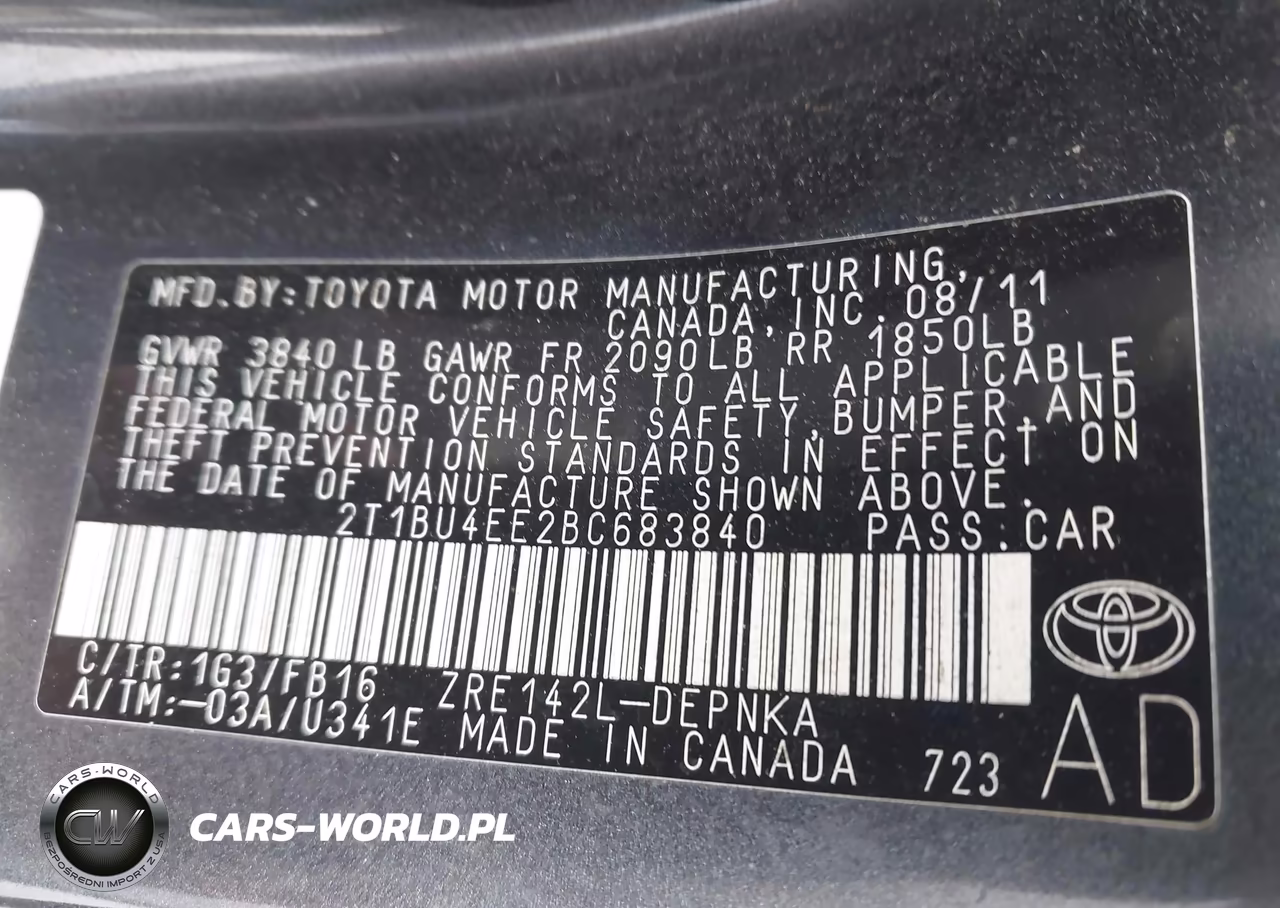 2011 Toyota Corolla Le VIN:2T1BU4EE2BC683840 - 9