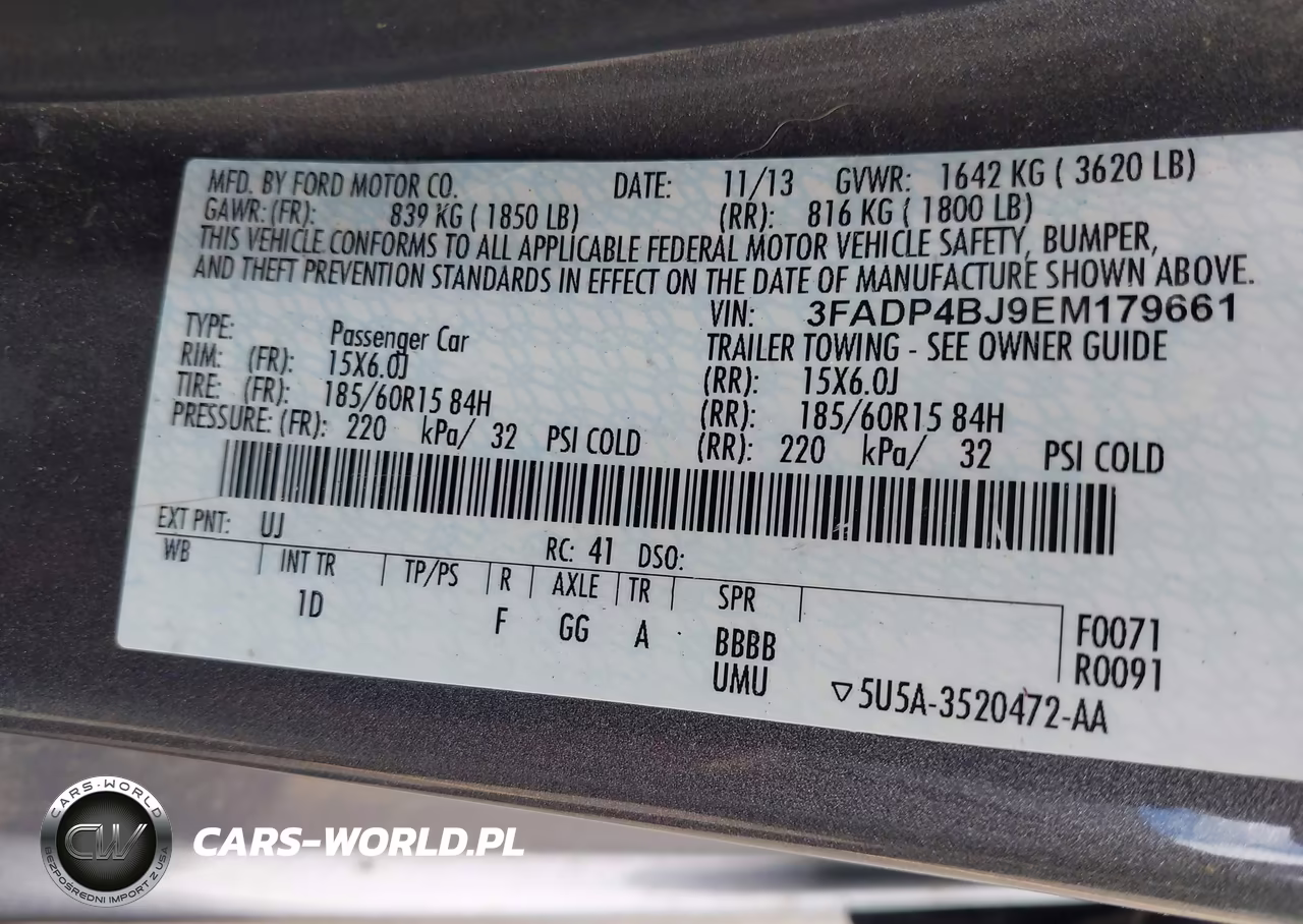 2014 Ford Fiesta Se VIN:3FADP4BJ9EM179661 - 9
