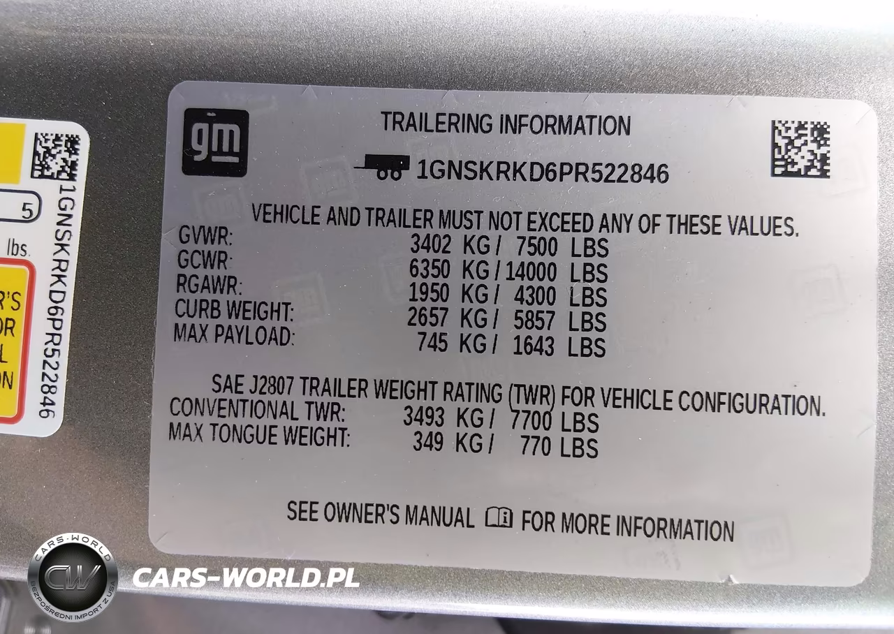 2023 Chevrolet Tahoe 4Wd Rst VIN:1GNSKRKD6PR522846 - 9