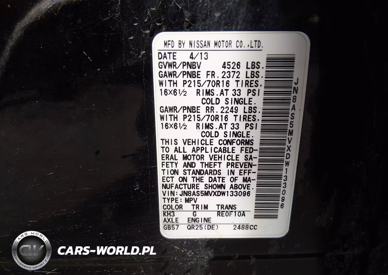 2013 Nissan Rogue S VIN:JN8AS5MVXDW133096 - 9