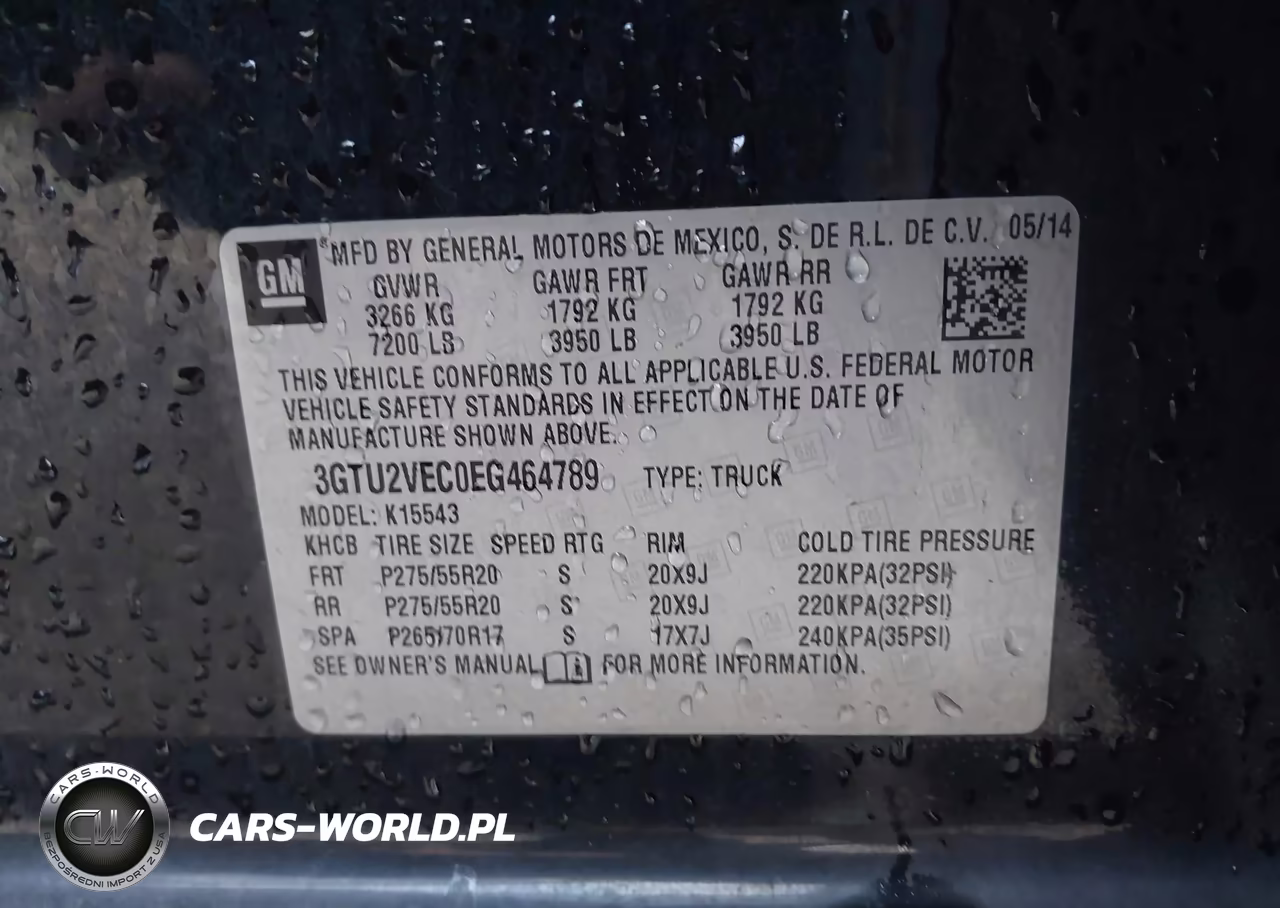 2014 GMC Sierra 1500 Slt VIN:3GTU2VEC0EG464789 - 9