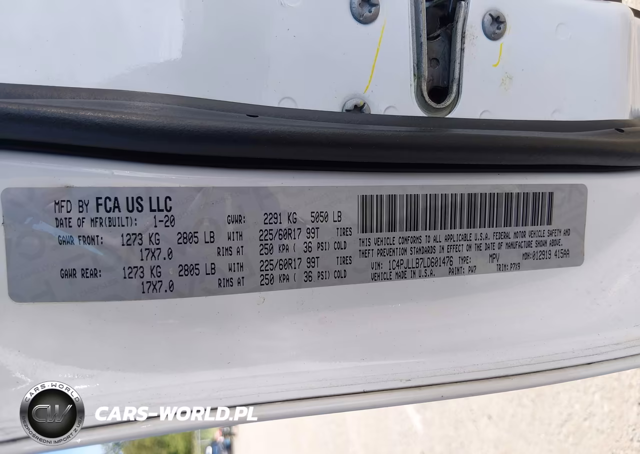 2020 Jeep Cherokee Latitude Plus Fwd VIN:1C4PJLLB7LD601476 - 9