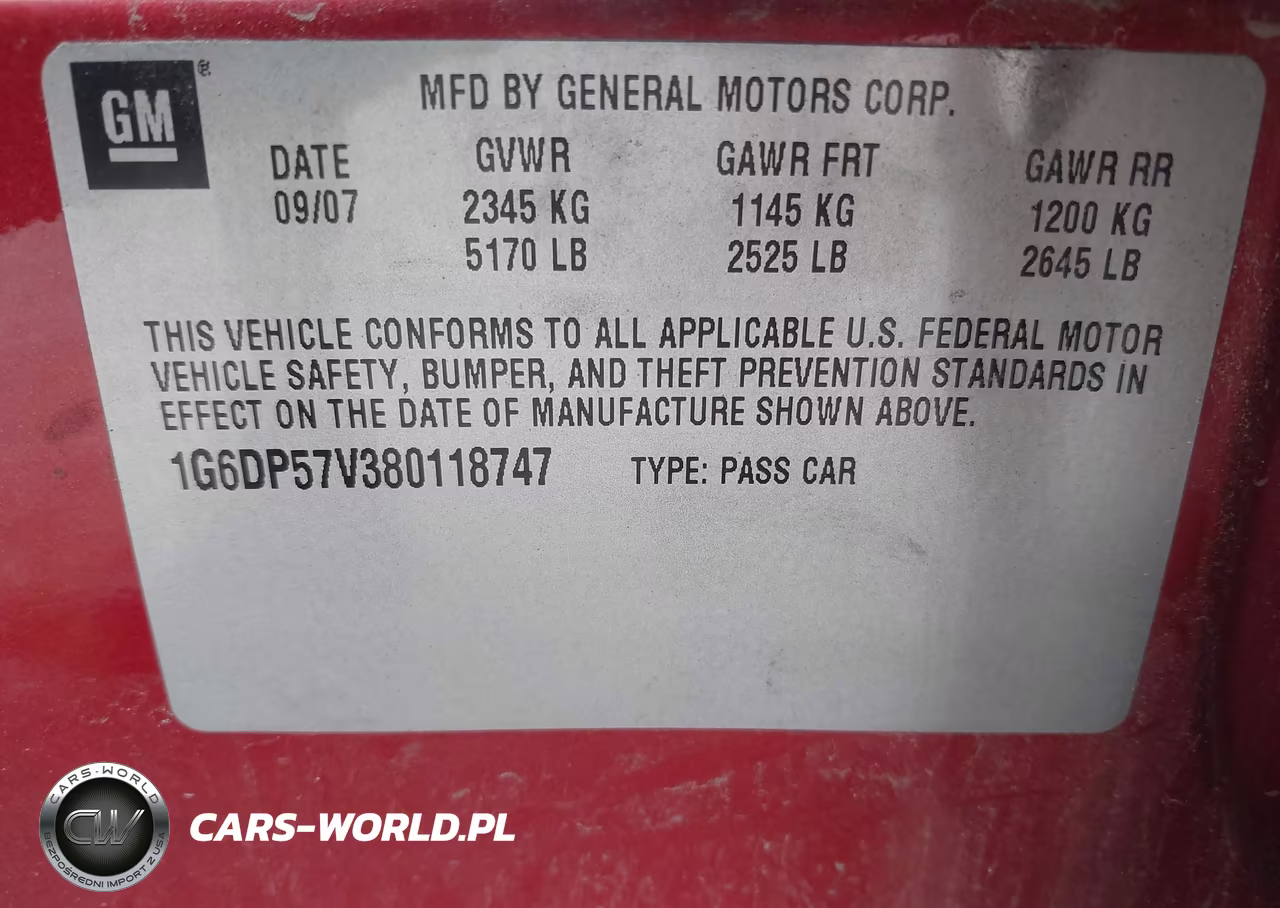 2008 Cadillac Cts Standard VIN:1G6DP57V380118747 - 9