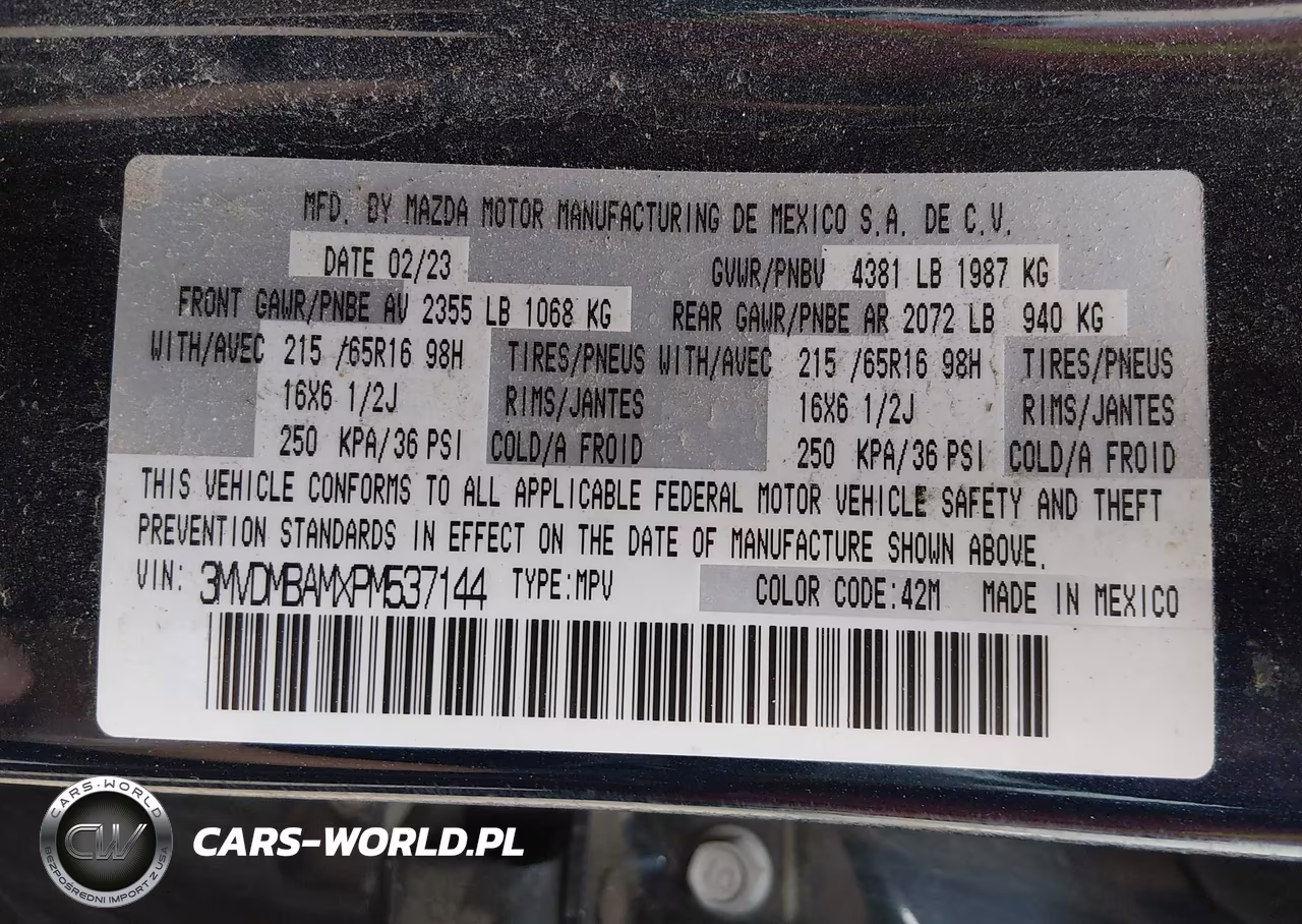 2023 Mazda Cx-30 2.5 S VIN:3MVDMBAMXPM537144 - 9