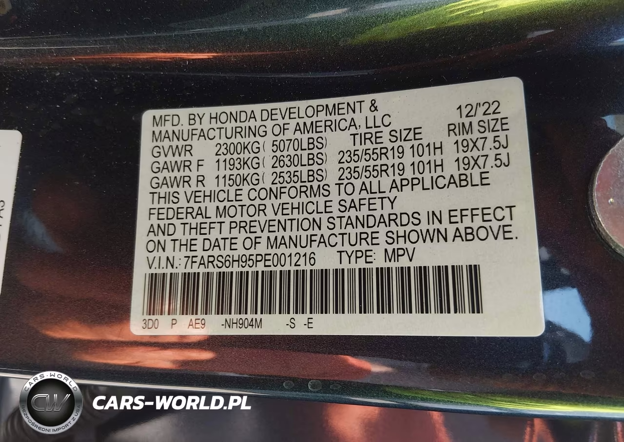 2023 Honda Cr-V Hybrid Sport Touring VIN:7FARS6H95PE001216 - 9