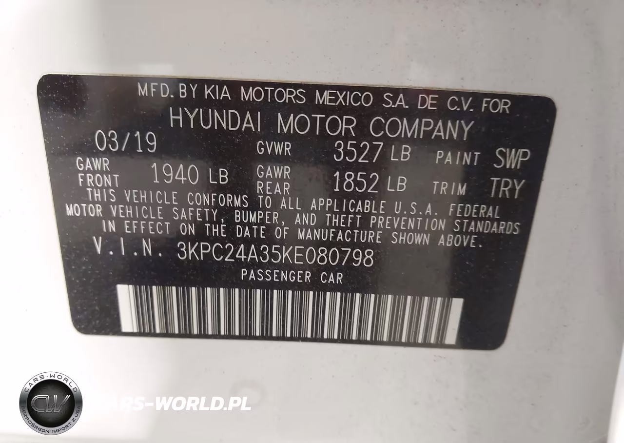 2019 Hyundai Accent Se VIN:3KPC24A35KE080798 - 9
