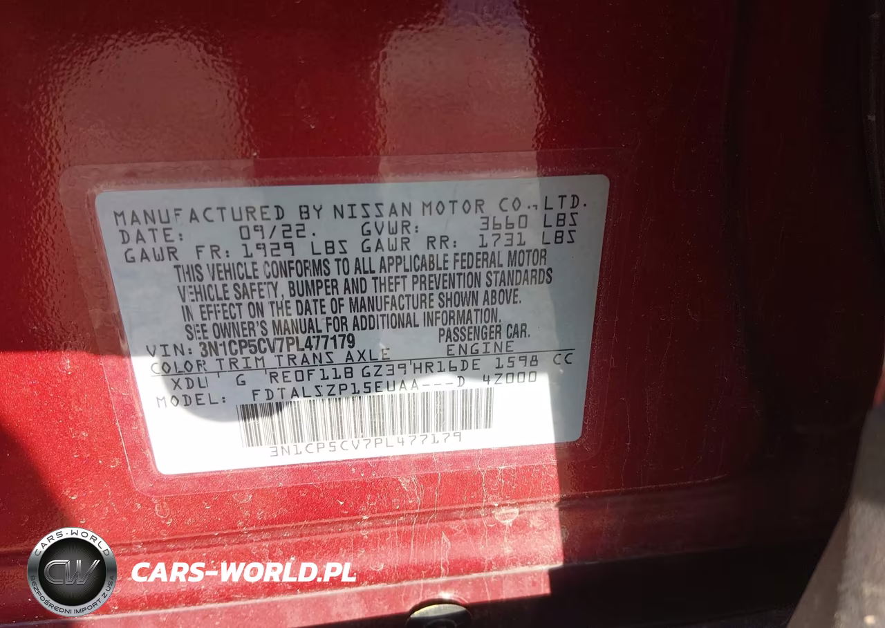 2023 Nissan Kicks Sv Xtronic Cvt VIN:3N1CP5CV7PL477179 - 9