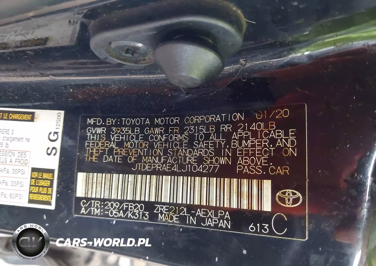 2020 Toyota Corolla Le VIN:JTDEPRAE4LJ104277 - 9