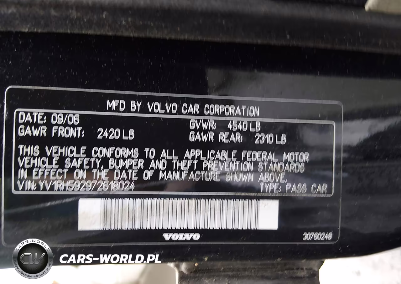 2007 Volvo S60 2.5T VIN:YV1RH592972618024 - 9
