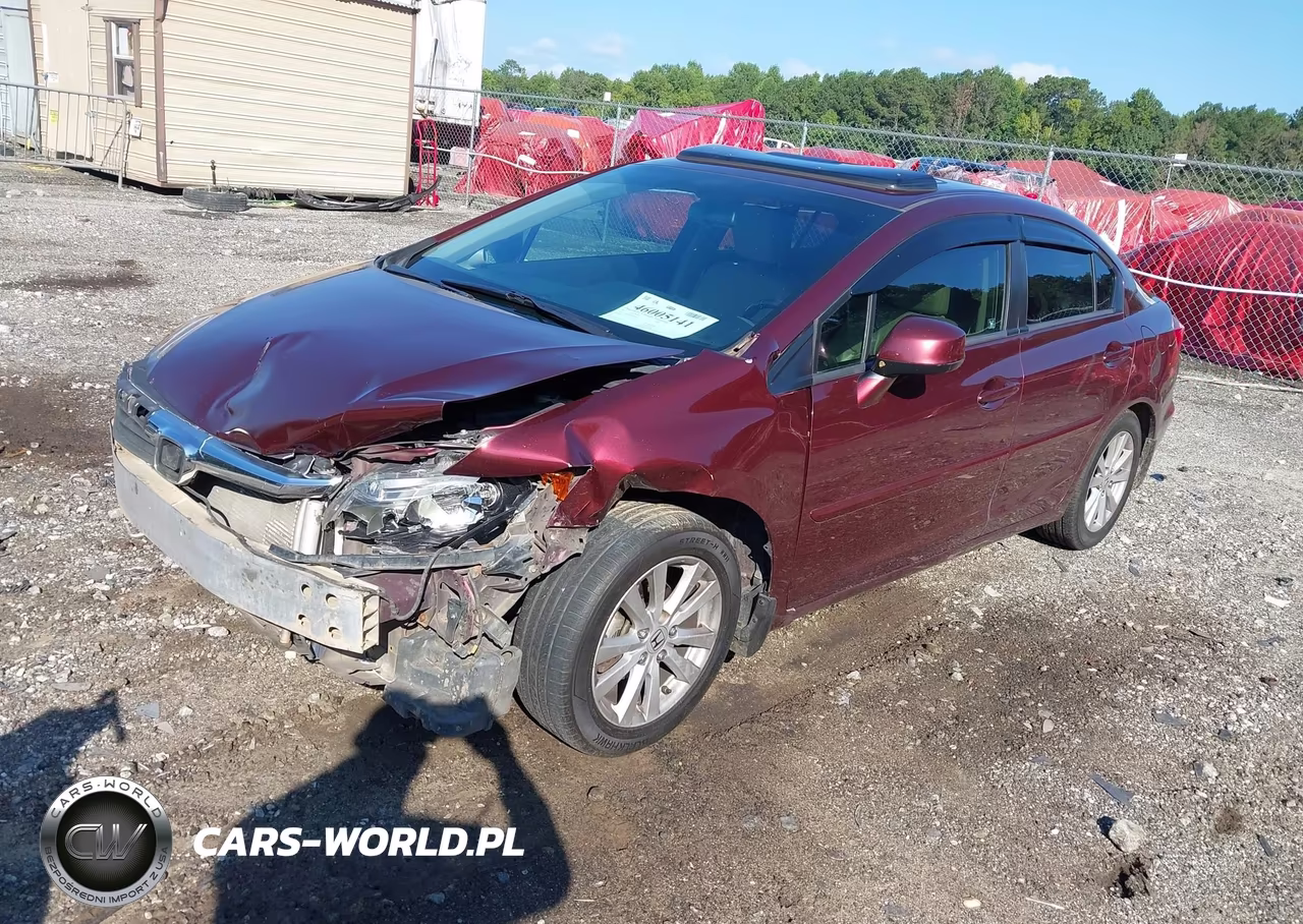 2012 Honda Civic Ex-L VIN:19XFB2F90CE076030 - 2