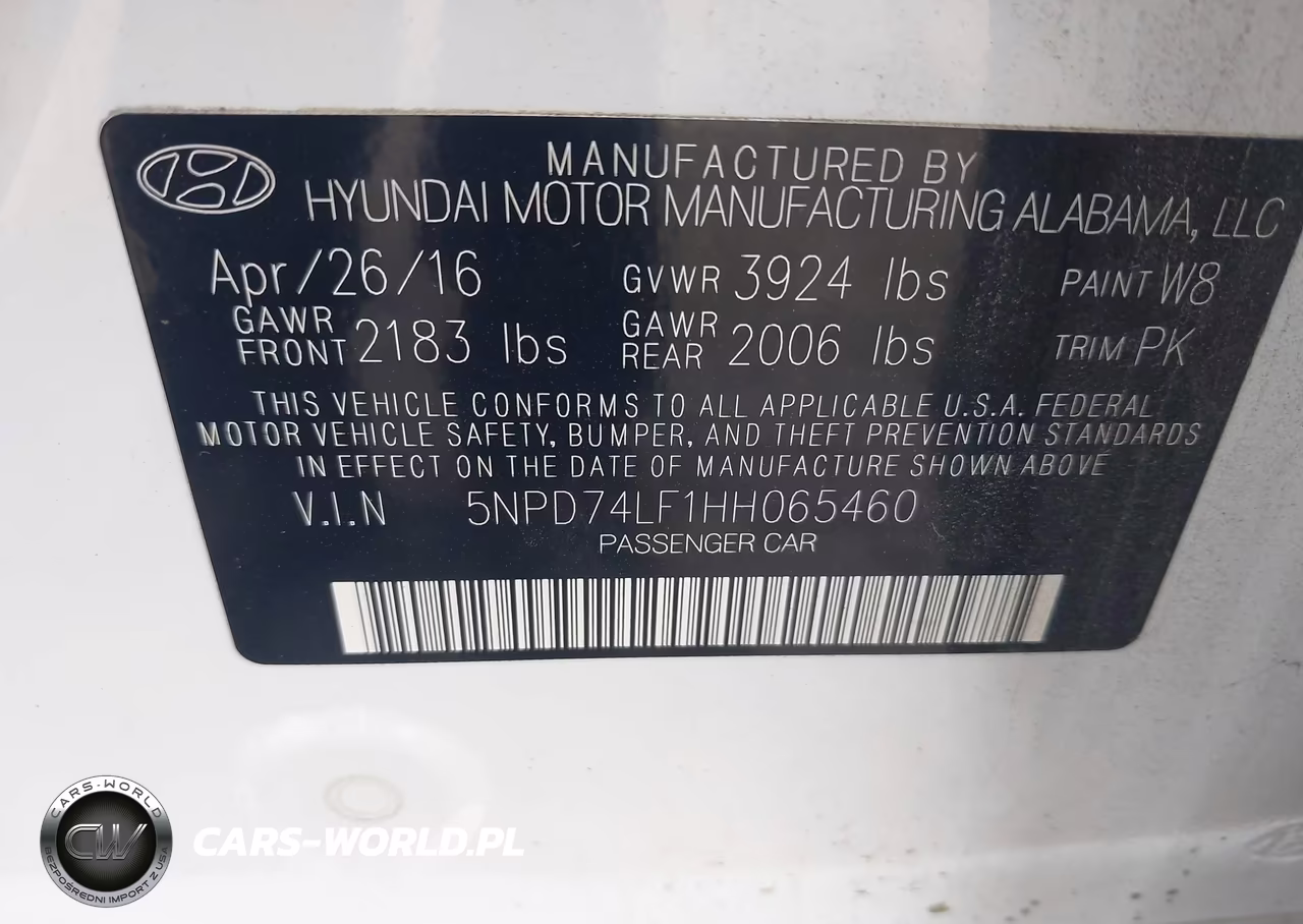 2017 Hyundai Elantra Se VIN:5NPD74LF1HH065460 - 9