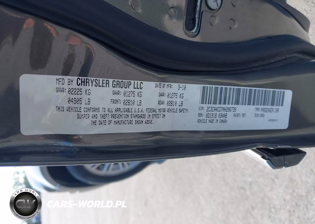 2010 Chrysler 300 Touring VIN:2C3CA4CD7AH206739 - 9