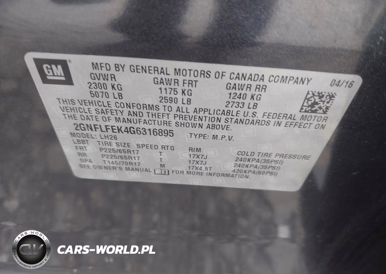 2016 Chevrolet Equinox Lt VIN:2GNFLFEK4G6316895 - 9