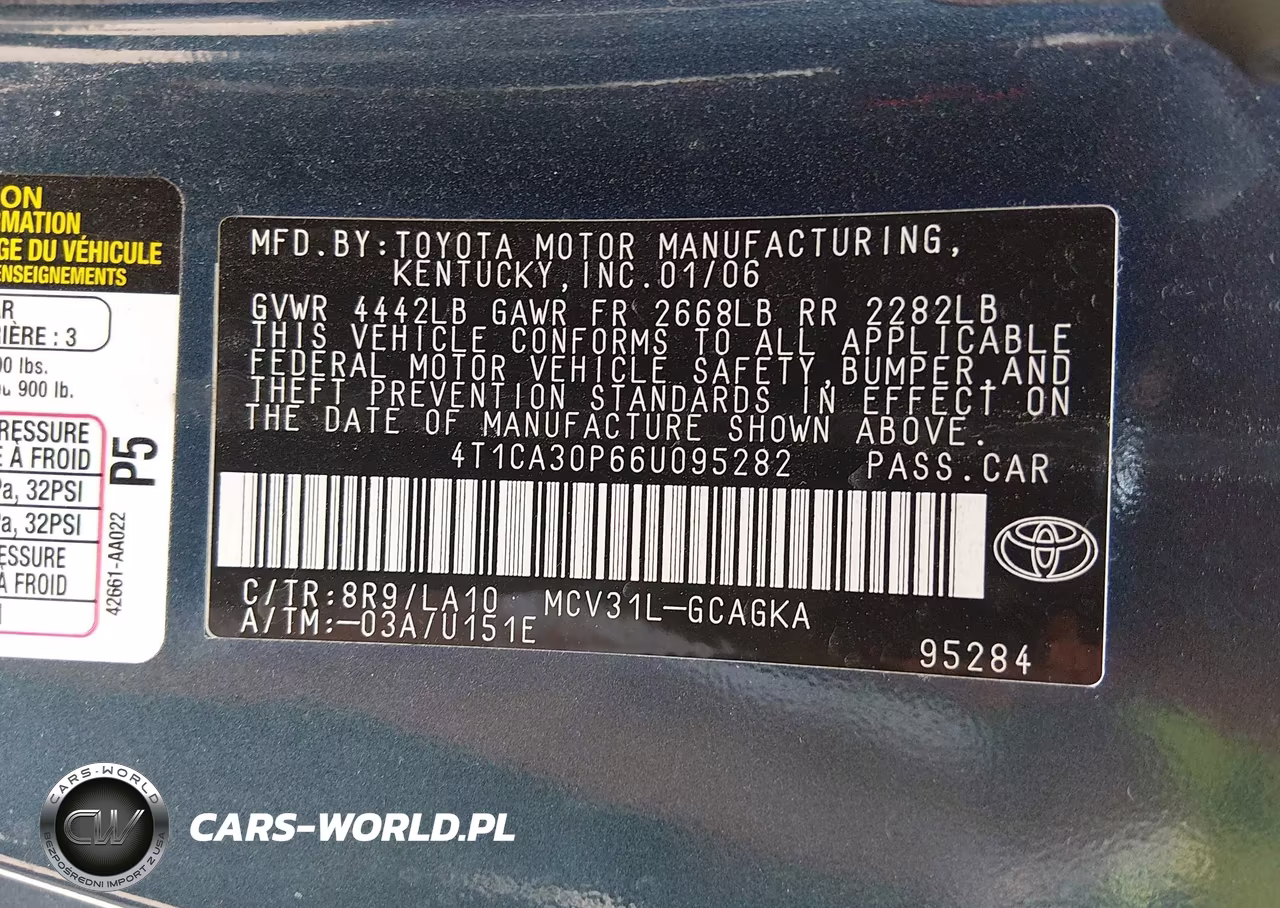 2006 Toyota Camry Solara Sle V6 VIN:4T1CA30P66U095282 - 9