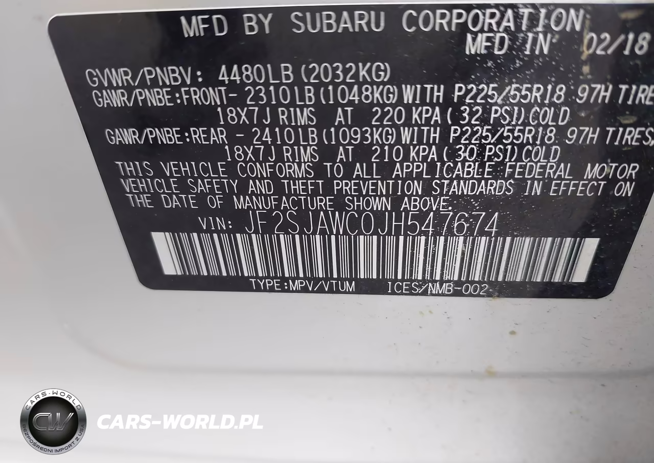 2018 Subaru Forester 2.5I Touring VIN:JF2SJAWC0JH547674 - 9