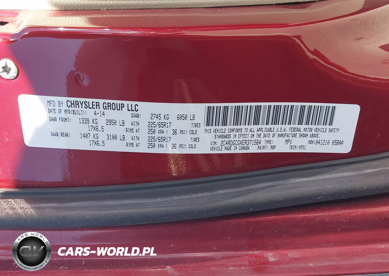 2014 Dodge Grand Caravan Sxt VIN:2C4RDGCGXER371564 - 9