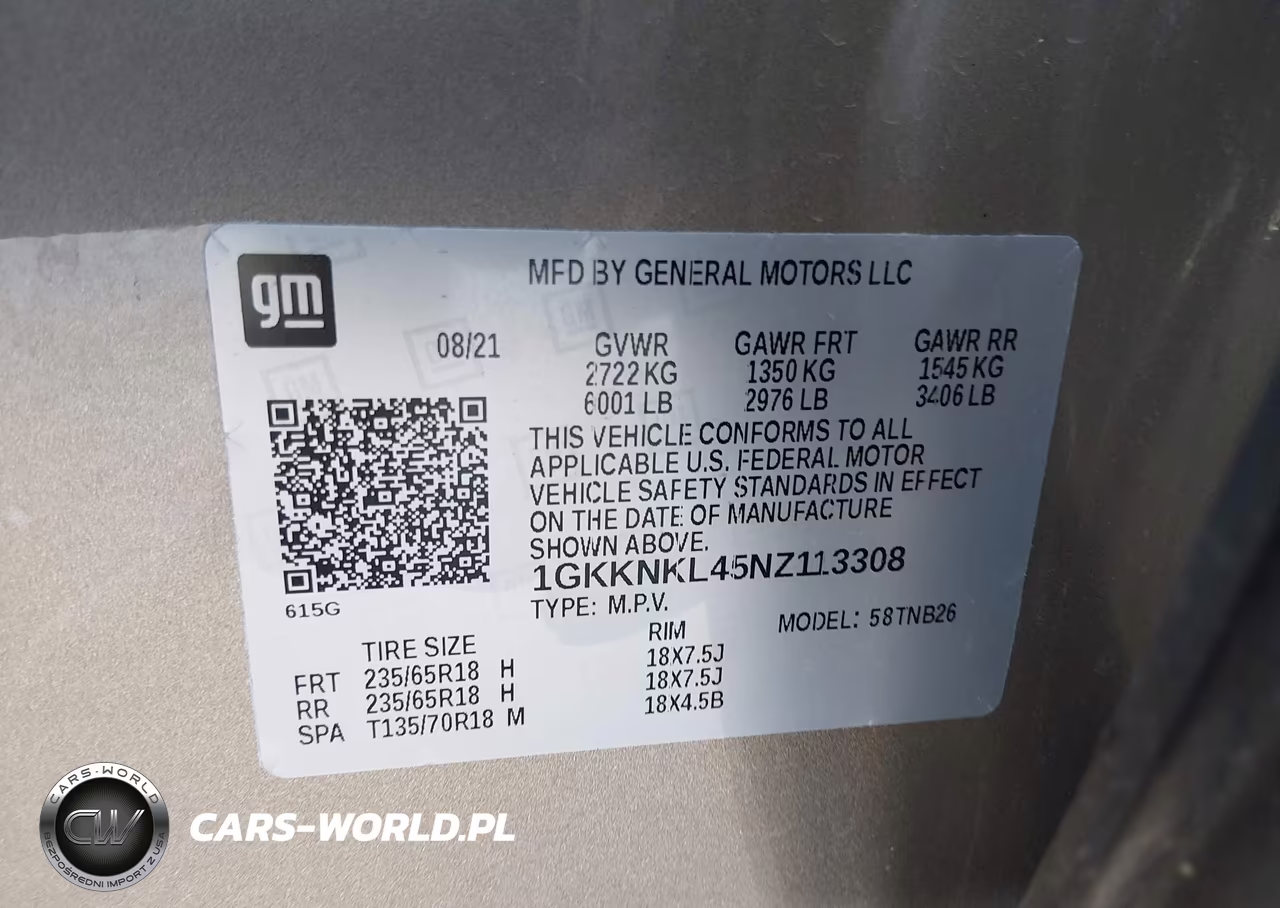 2022 GMC Acadia Fwd Sle VIN:1GKKNKL45NZ113308 - 9