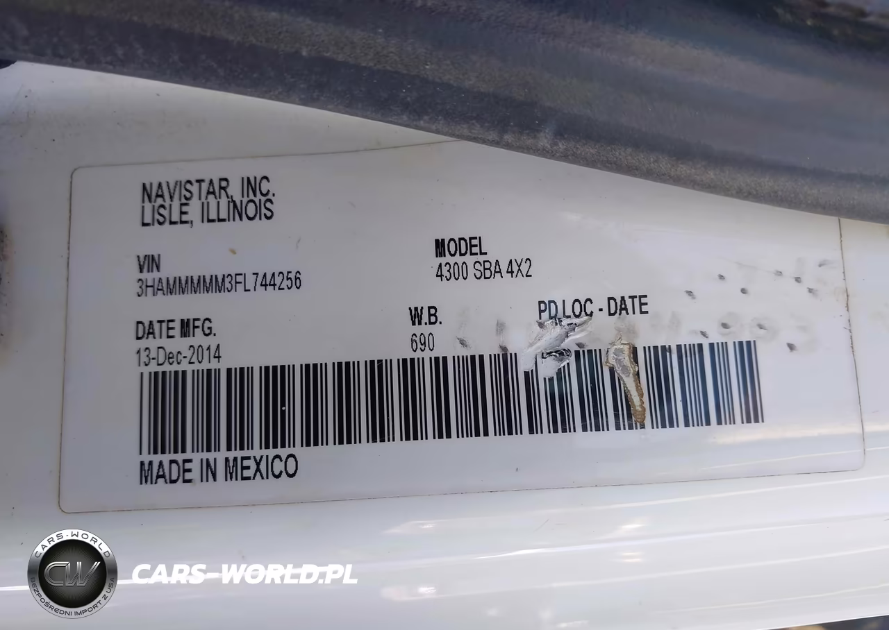 2015 International 4000 4300 VIN:3HAMMMMM3FL744256 - 9
