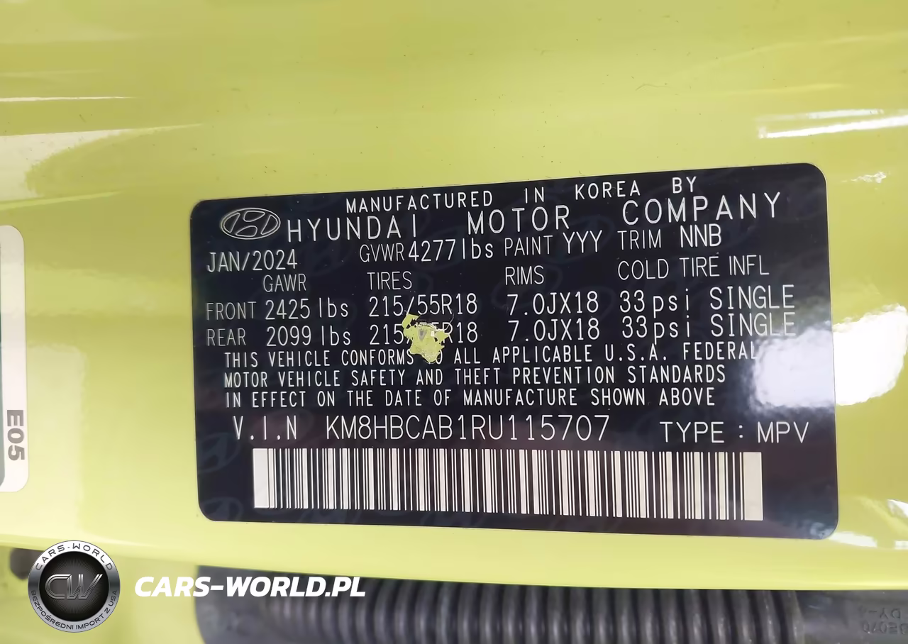 2024 Hyundai Kona Sel VIN:KM8HBCAB1RU115707 - 9