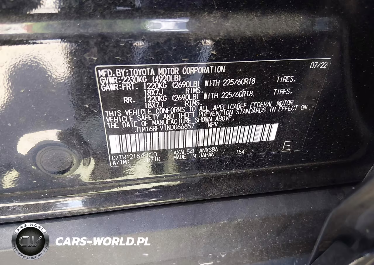 2022 Toyota Rav4 Hybrid Se VIN:JTM16RFV1ND066857 - 9