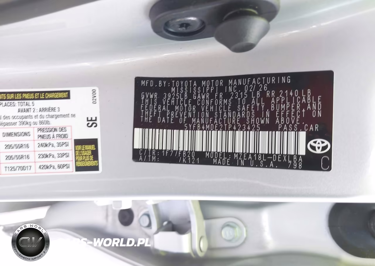 2026 Toyota Corolla Le VIN:5YFB4MDE2TP423425 - 9