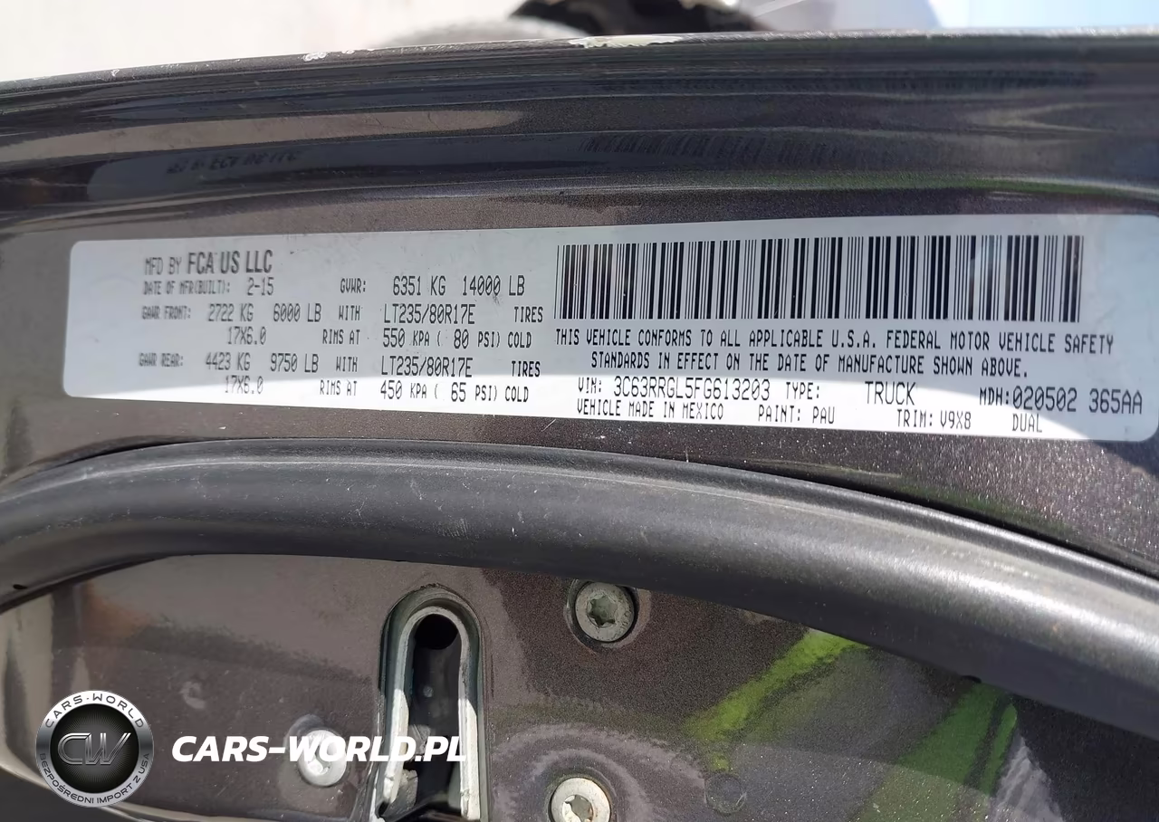 2015 Ram 3500 Tradesman VIN:3C63RRGL5FG613203 - 8
