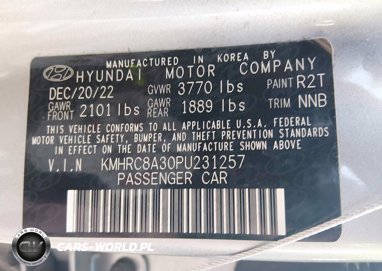 2023 Hyundai Venue Sel VIN:KMHRC8A30PU231257 - 9