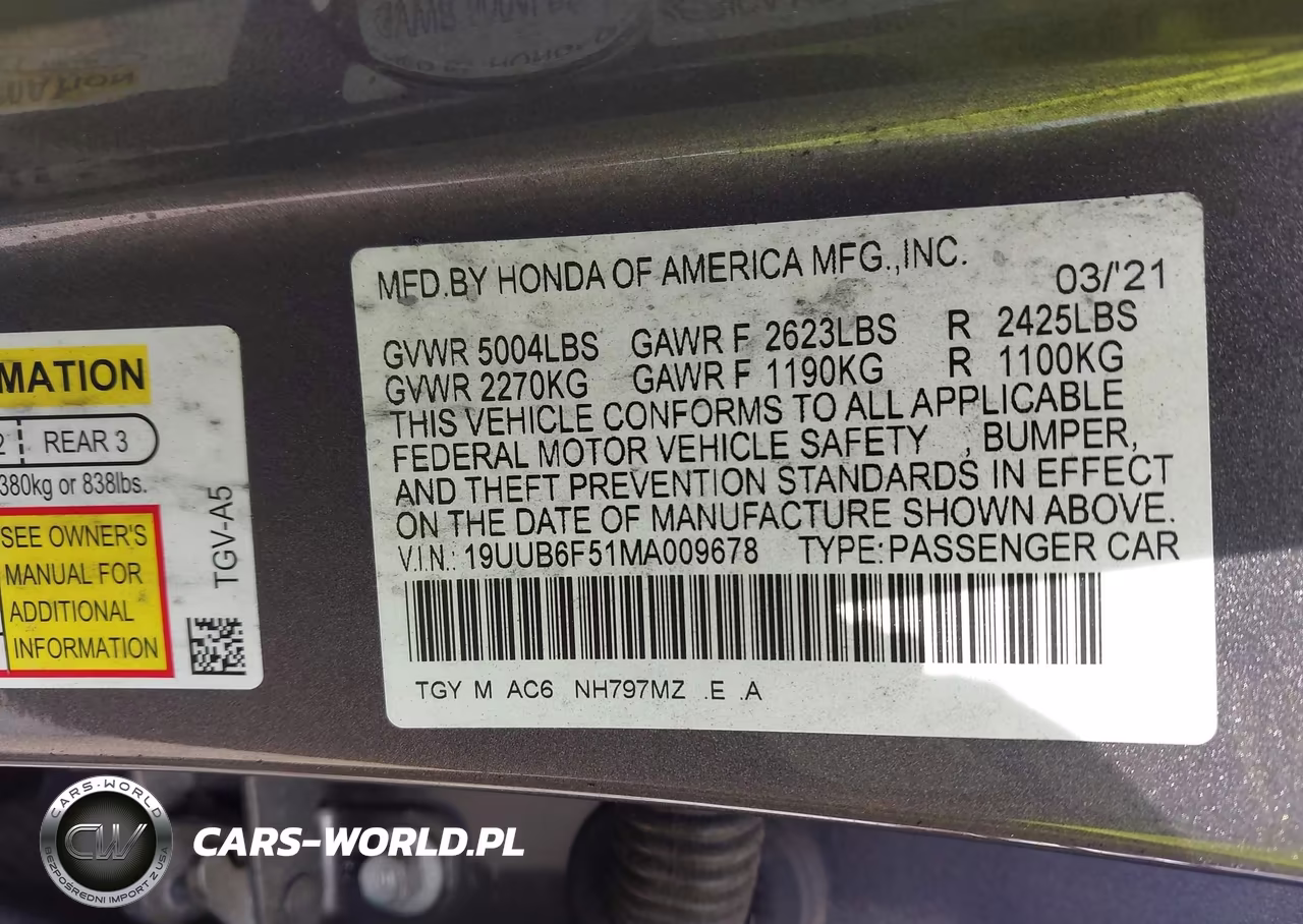 2021 Acura Tlx A-Spec Package VIN:19UUB6F51MA009678 - 9