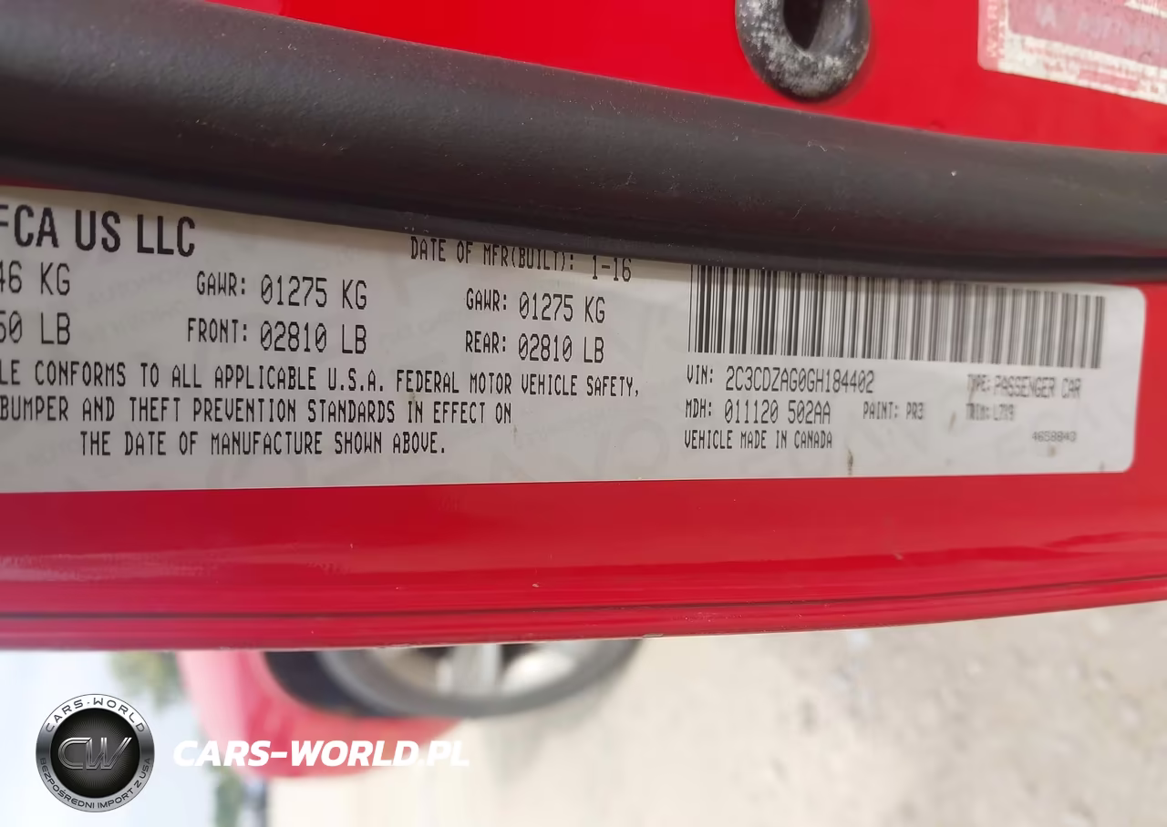 2016 Dodge Challenger Sxt VIN:2C3CDZAG0GH184402 - 9