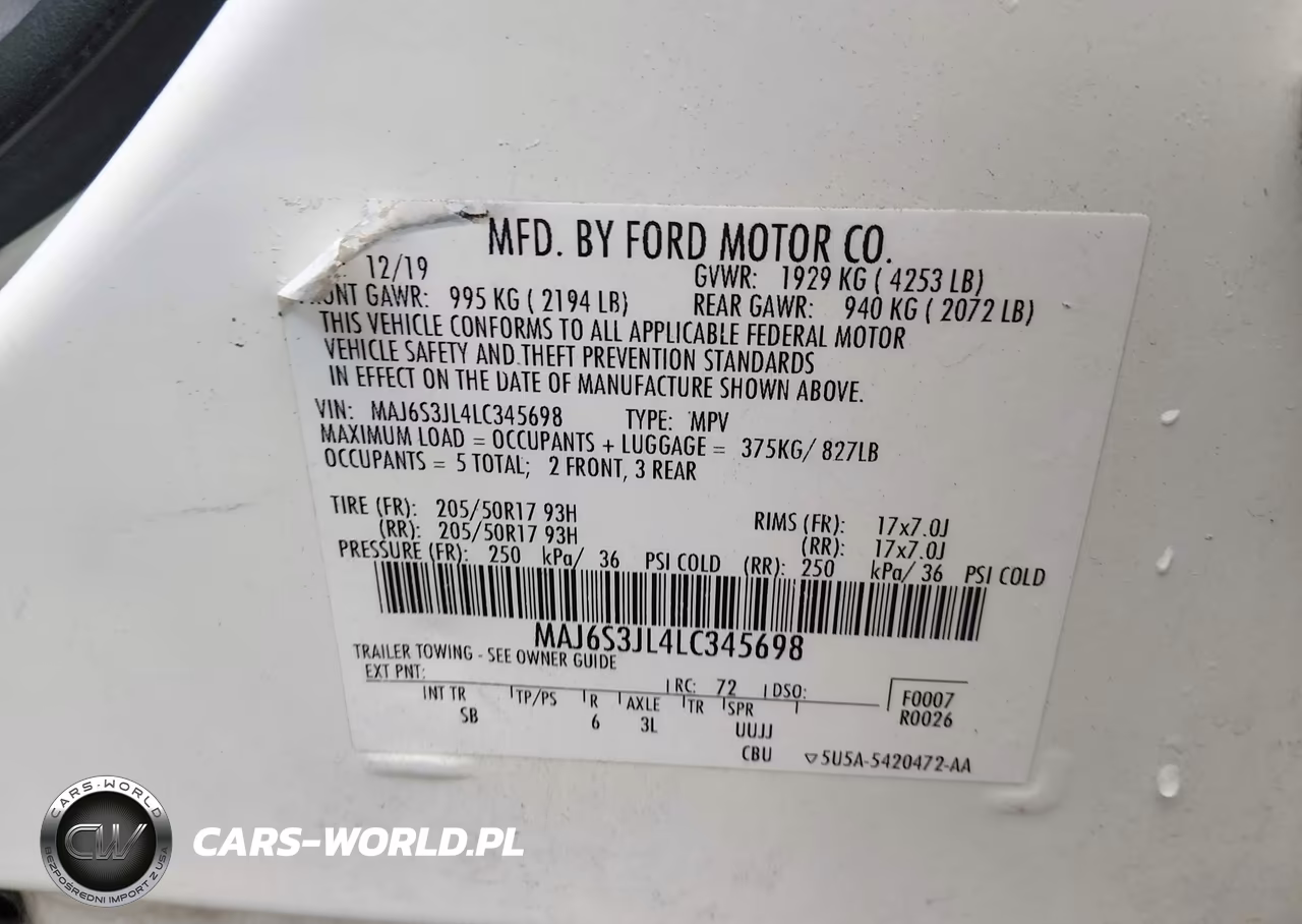 2020 Ford Ecosport Ses VIN:MAJ6S3JL4LC345698 - 9
