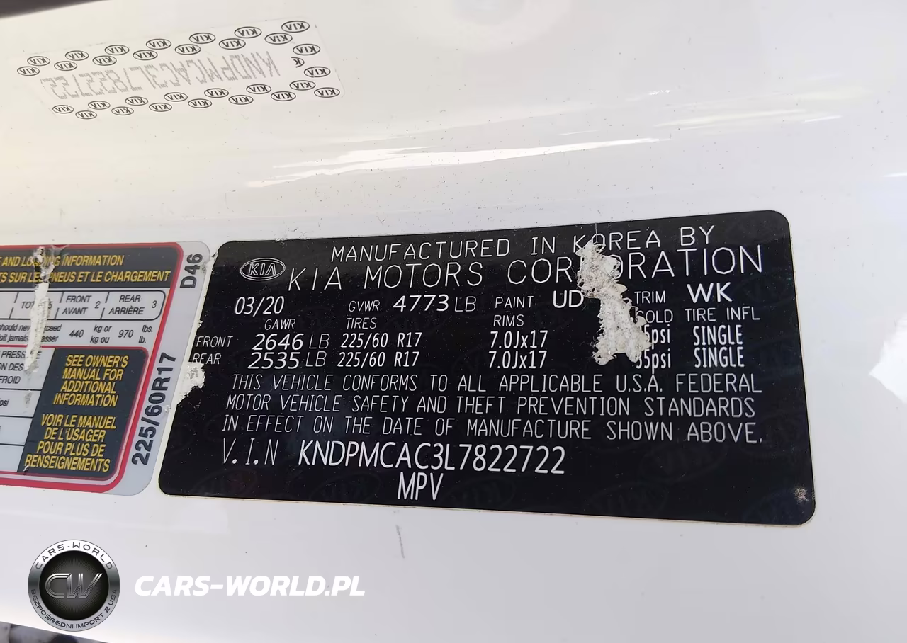 2020 Kia Sportage Lx VIN:KNDPMCAC3L7822722 - 9