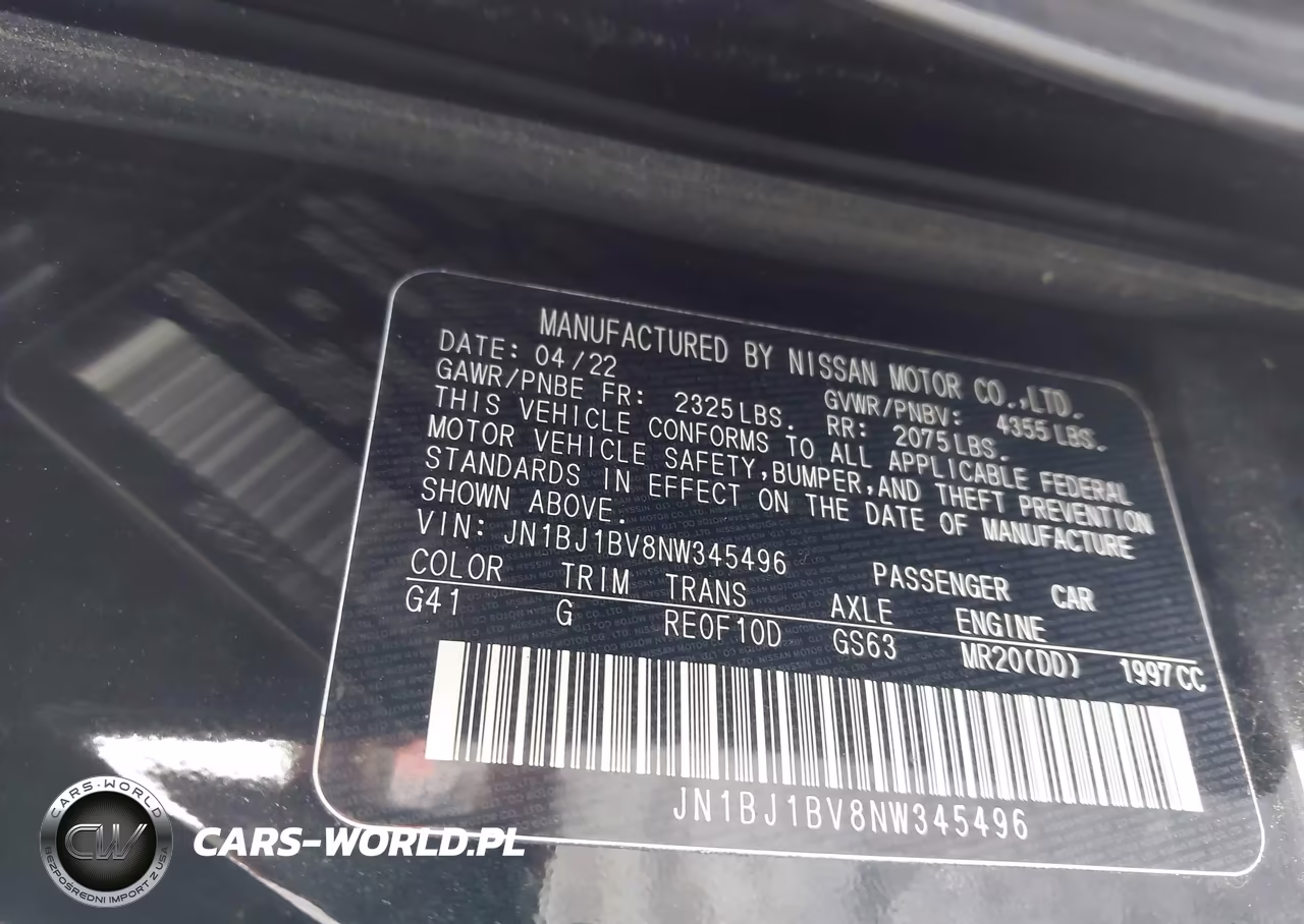 2022 Nissan Rogue Sport Sv Fwd Xtronic Cvt VIN:JN1BJ1BV8NW345496 - 9