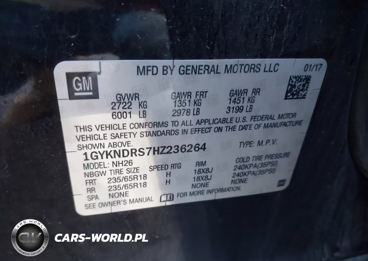 2017 Cadillac Xt5 Luxury VIN:1GYKNDRS7HZ236264 - 9