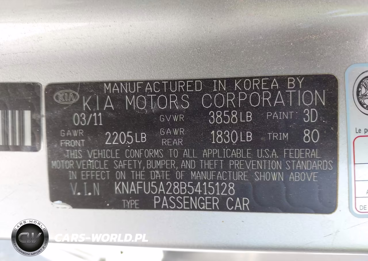 2011 Kia Forte Ex VIN:KNAFU5A28B5415128 - 9