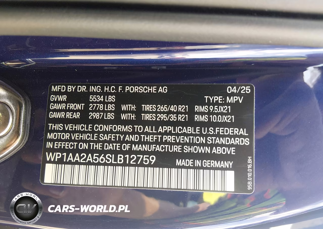 2025 Porsche Macan T VIN:WP1AA2A56SLB12759 - 9