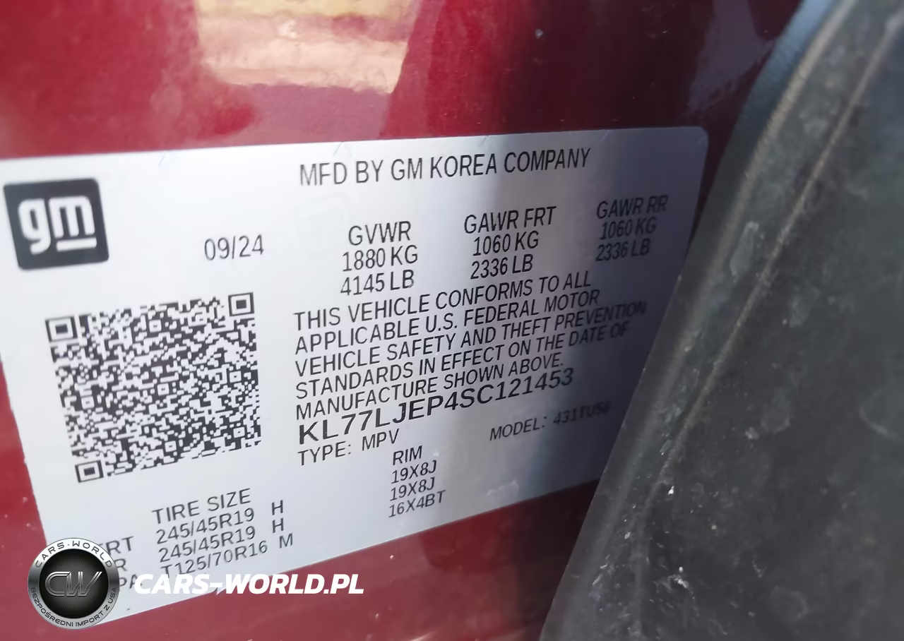 2025 Chevrolet Trax Fwd 2Rs VIN:KL77LJEP4SC121453 - 9