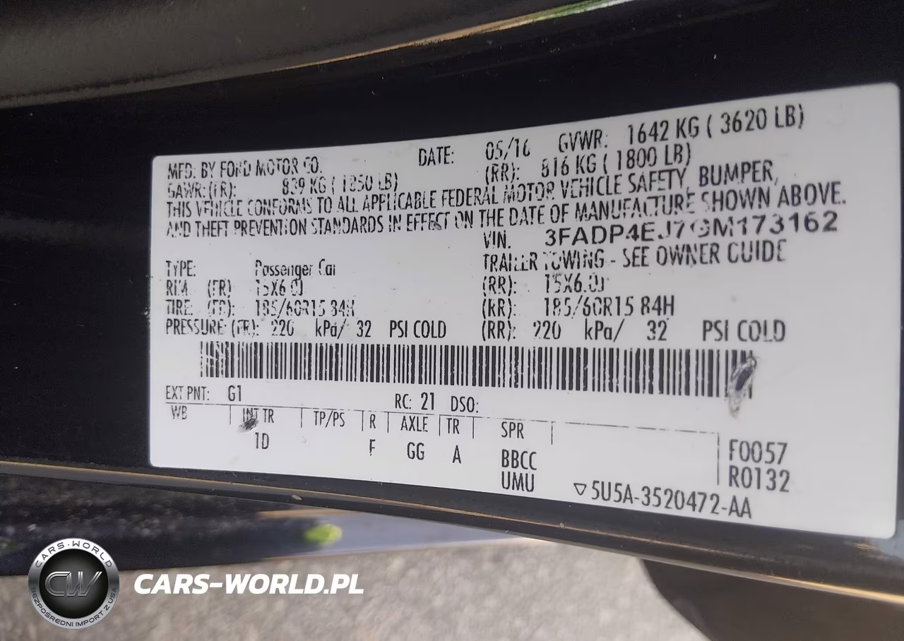 2016 Ford Fiesta Se VIN:3FADP4EJ7GM173162 - 9