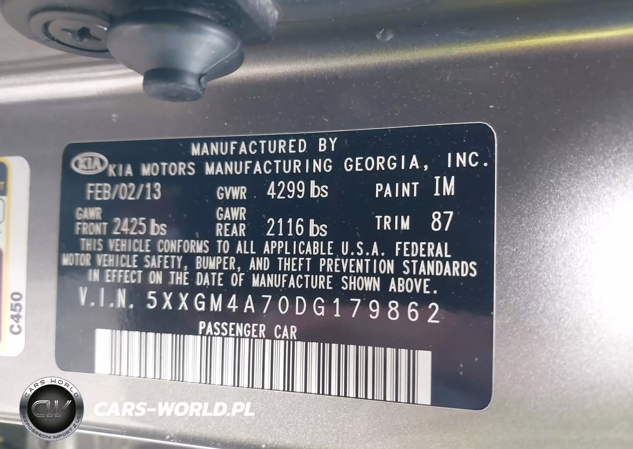 2013 Kia Optima Lx VIN:5XXGM4A70DG179862 - 9
