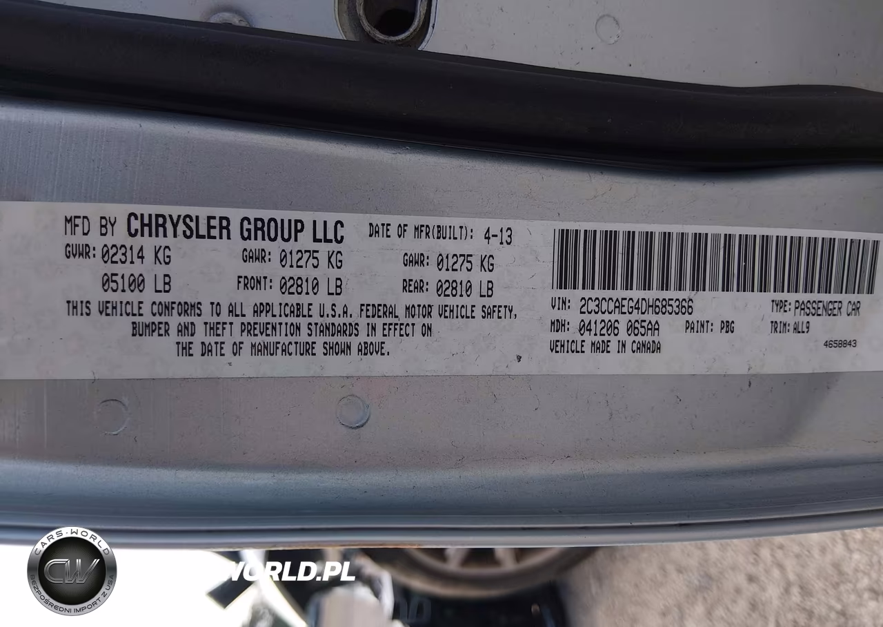 2013 Chrysler 300C VIN:2C3CCAEG4DH685366 - 9