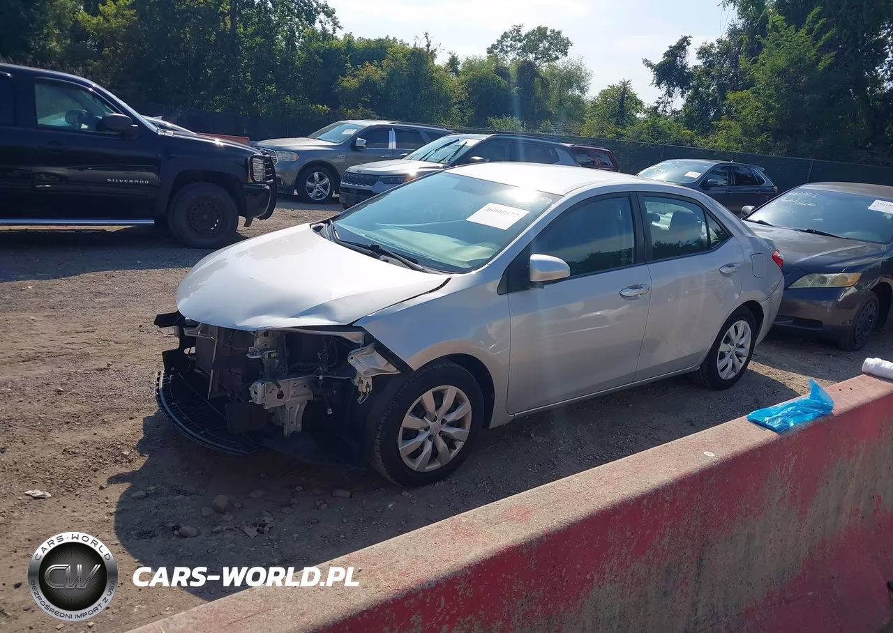 2015 Toyota Corolla Le VIN:2T1BURHE2FC292282 - 2