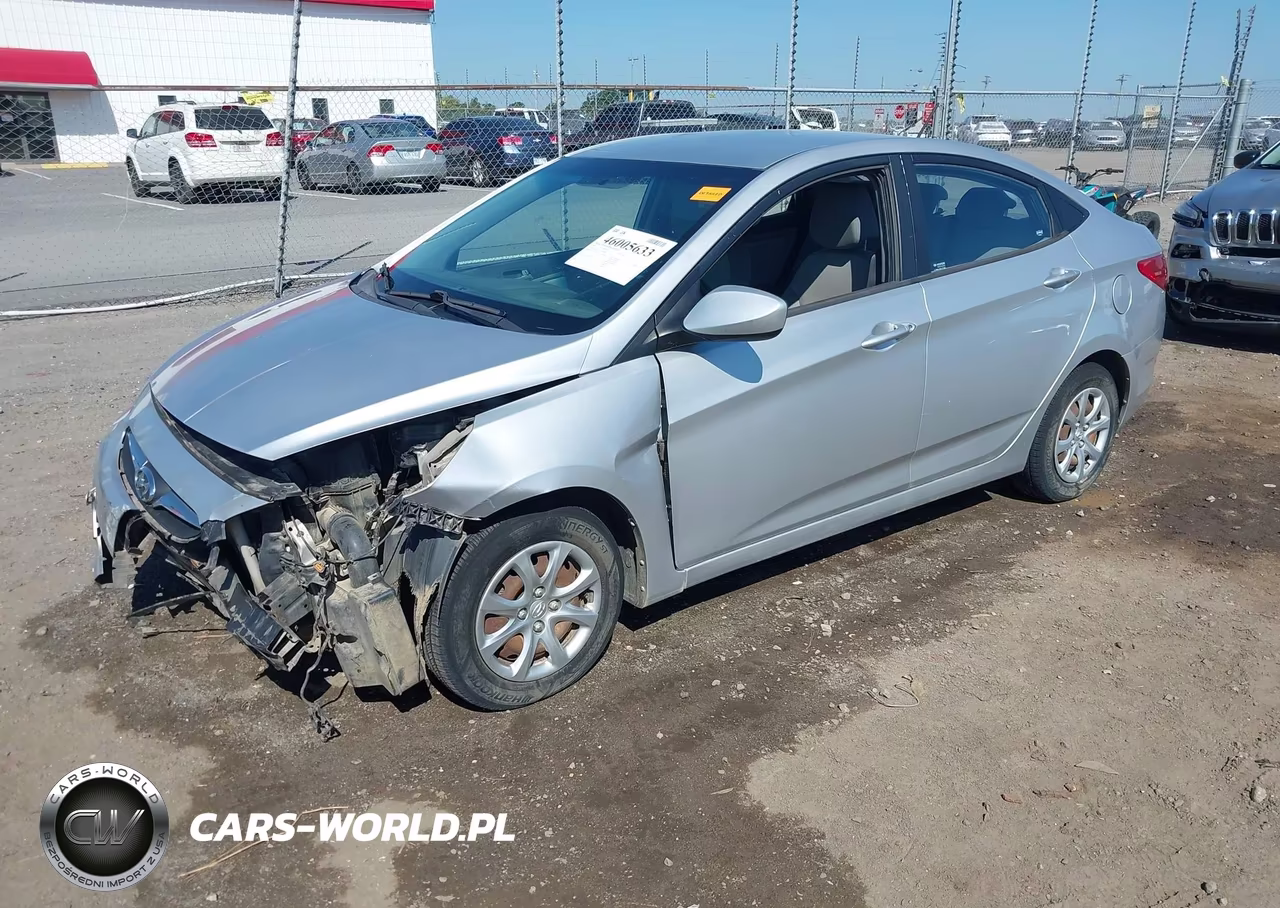 2012 Hyundai Accent Gls VIN:KMHCT4AE7CU169690 - 2