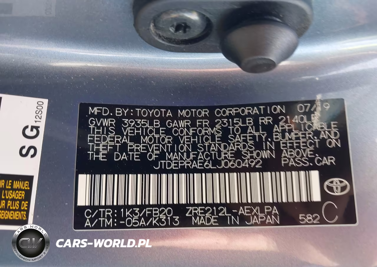 2020 Toyota Corolla Le VIN:JTDEPRAE6LJ060492 - 9