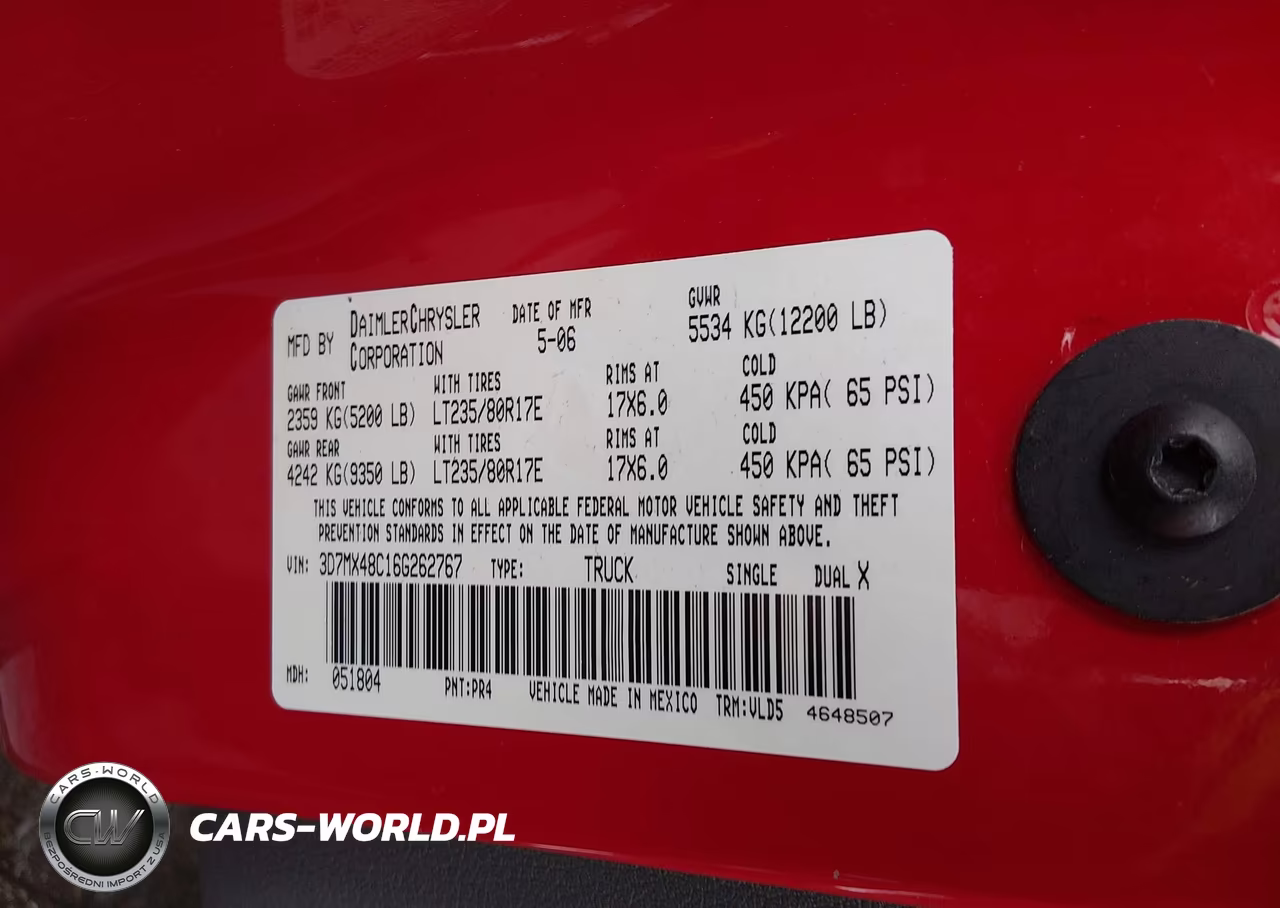 2006 Dodge Ram 3500 Laramie VIN:3D7MX48C16G262767 - 8