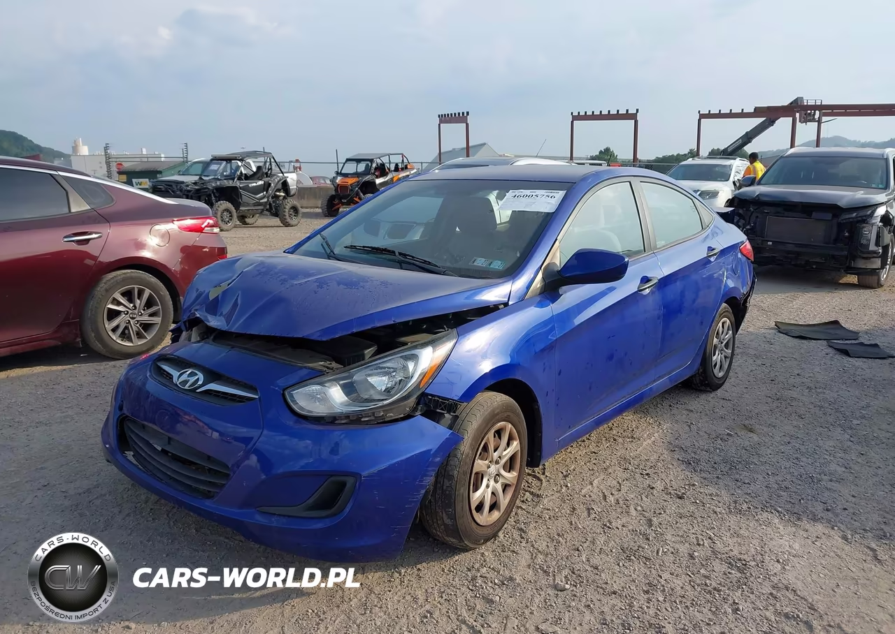 2012 Hyundai Accent Gls VIN:KMHCT4AE4CU111178 - 2