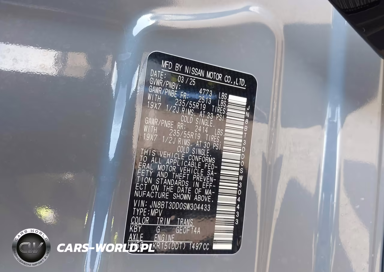 2025 Nissan Rogue Platinum Intelligent Awd VIN:JN8BT3DD0SW304433 - 9