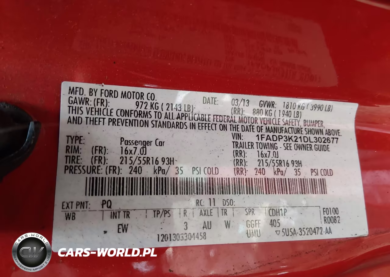 2013 Ford Focus Se VIN:1FADP3K21DL302677 - 8