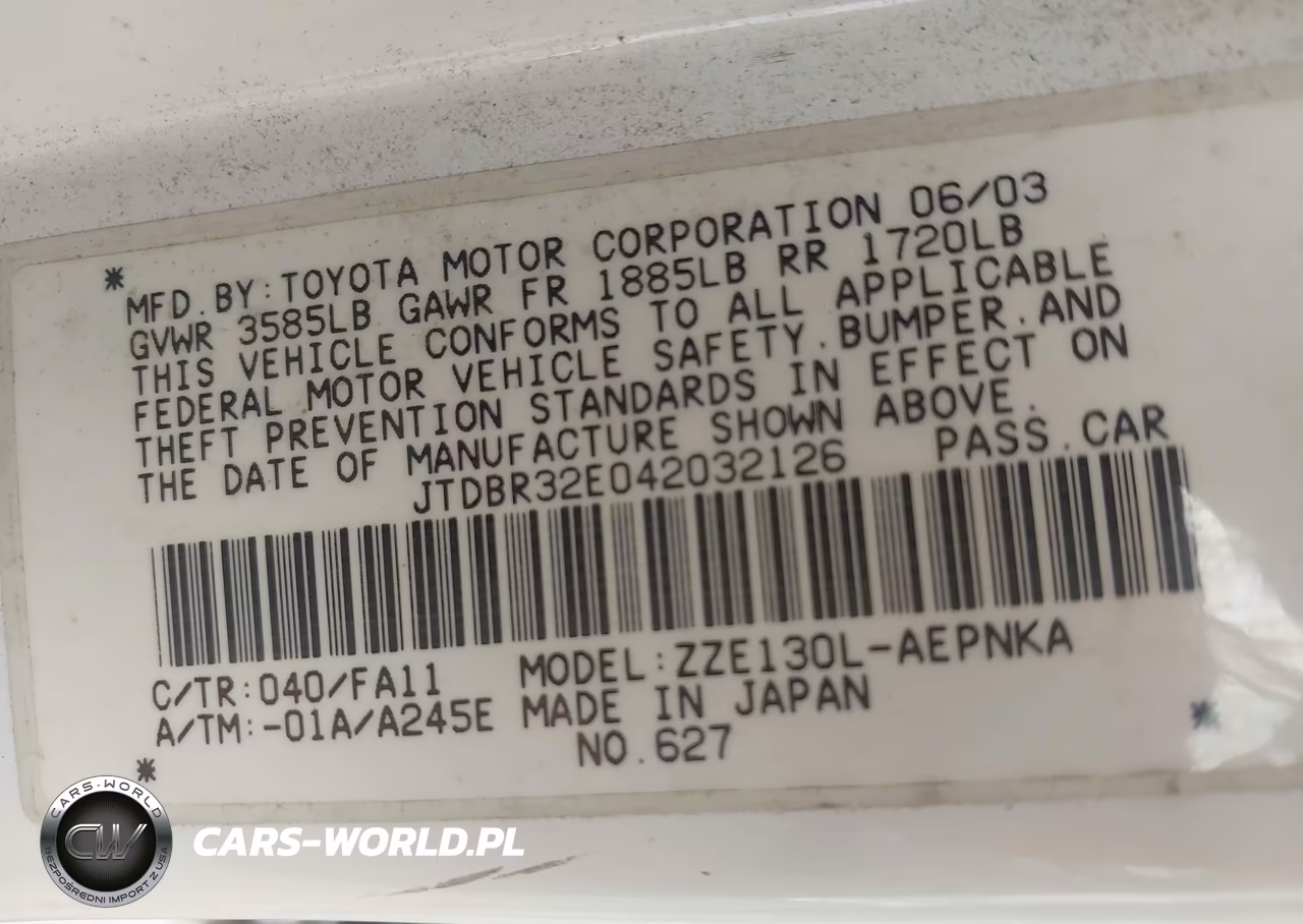 2004 Toyota Corolla Le VIN:JTDBR32E042032126 - 9