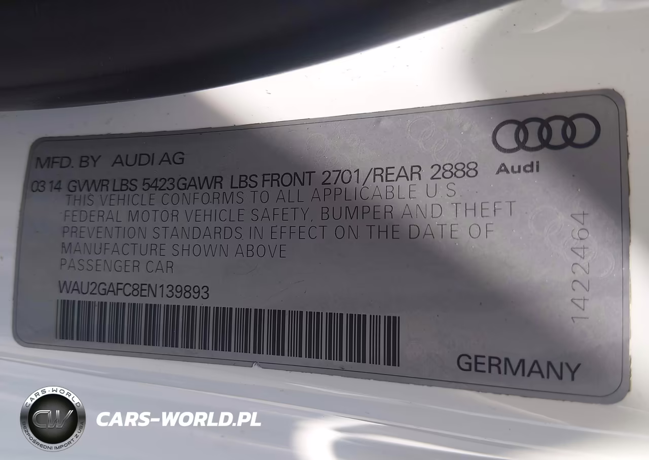 2014 Audi A7 3.0T Premium Plus VIN:WAU2GAFC8EN139893 - 9