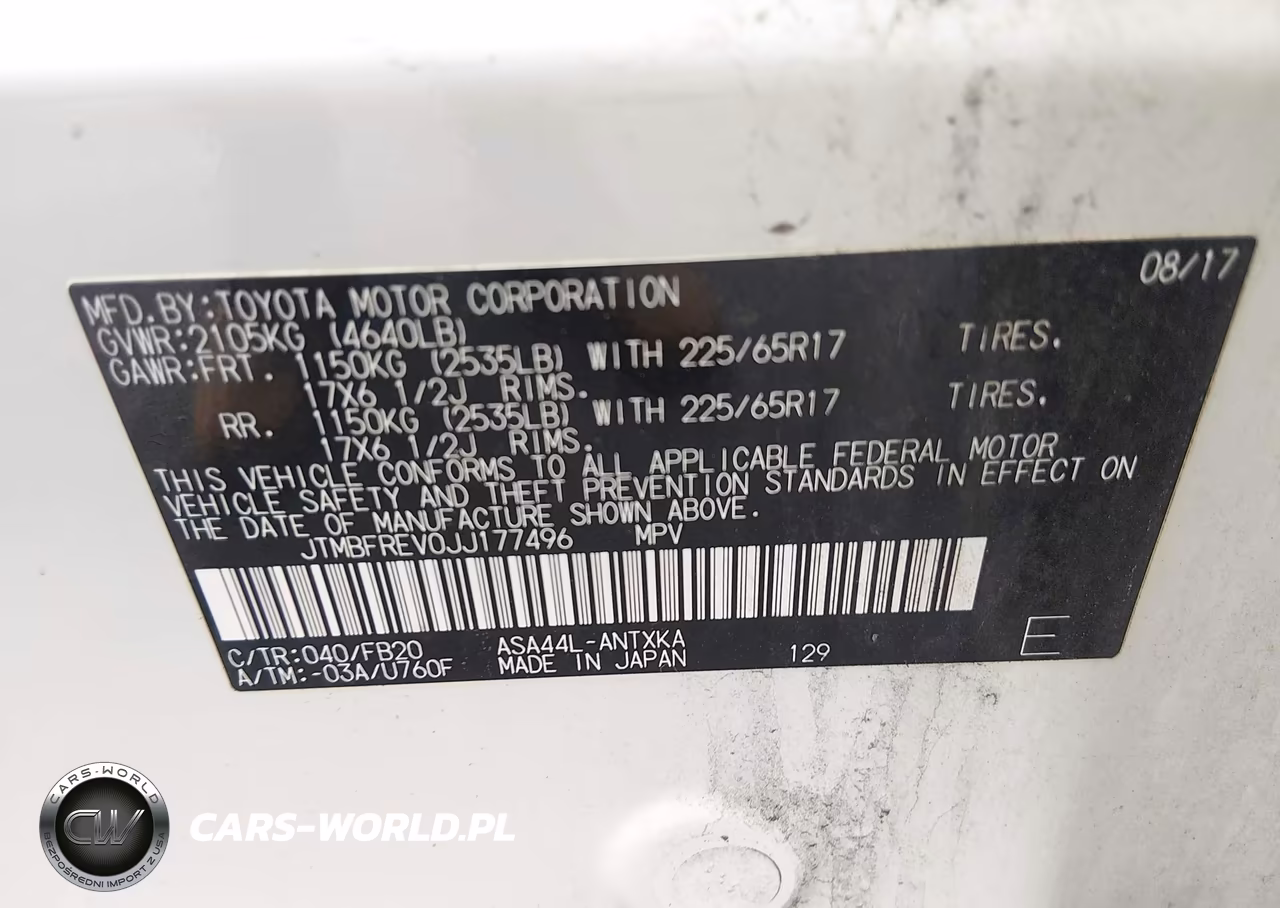 2018 Toyota Rav4 Le VIN:JTMBFREV0JJ177496 - 9