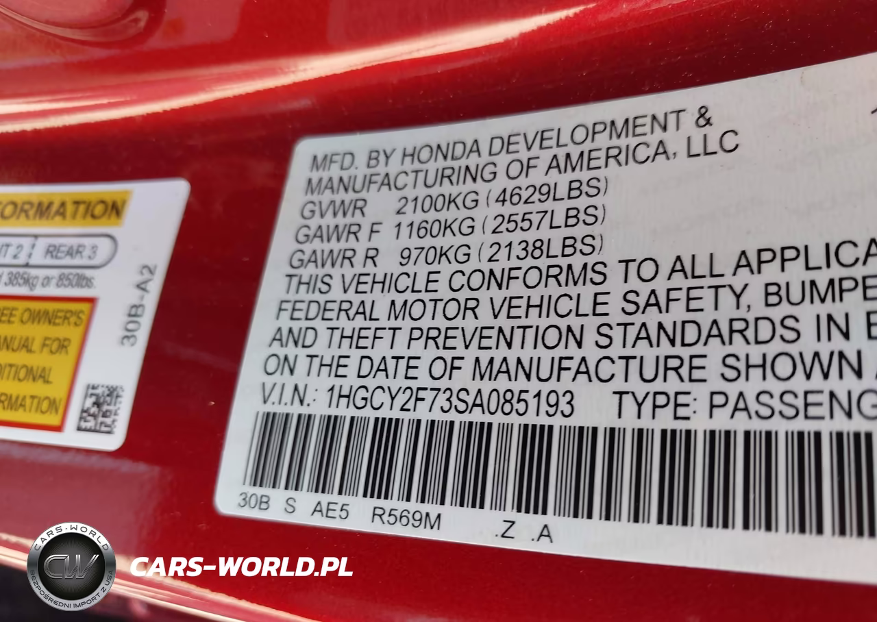 2025 Honda Accord Hybrid Sport-L VIN:1HGCY2F73SA085193 - 9